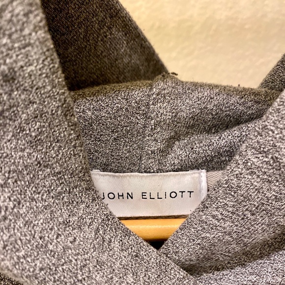John Elliott Distressed Raglan Hoodie - Picture 2 of 3